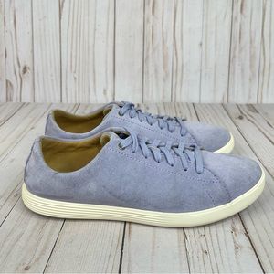 Cole Haan Womens Size 8.5 B Grand Crosscourt Blue Suede Athletic Sneaker Shoe’s